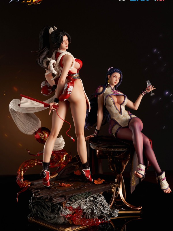 PiJi Studio King of Fighters XIV Mai Shiranui & Luong Hot Sexy 1/4 Statue